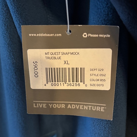 Eddie Bauer Blue and Navy Lightweight Jacket - Picture 7 of 7